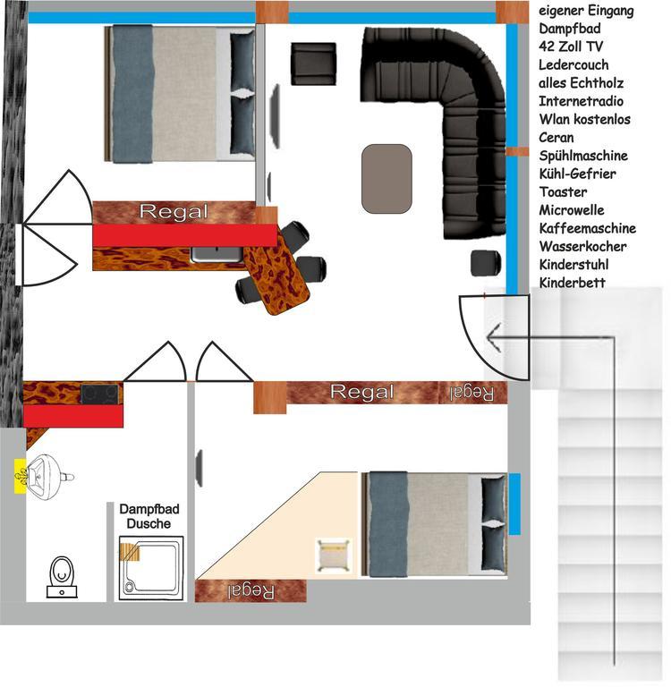 Apartament Waldluftin Lauscha Zewnętrze zdjęcie